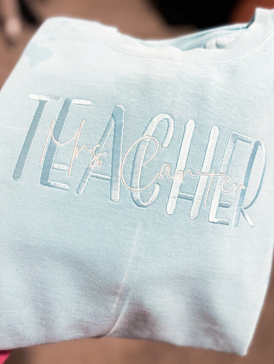 Personalized Teacher Sweatshirt